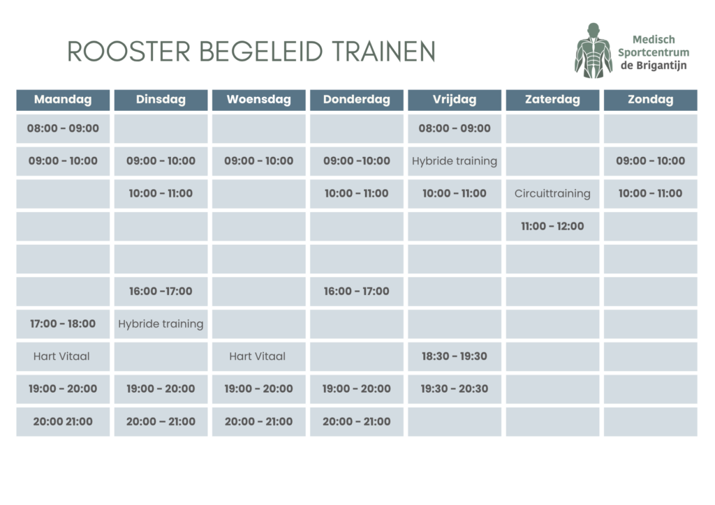 Weekrooster
